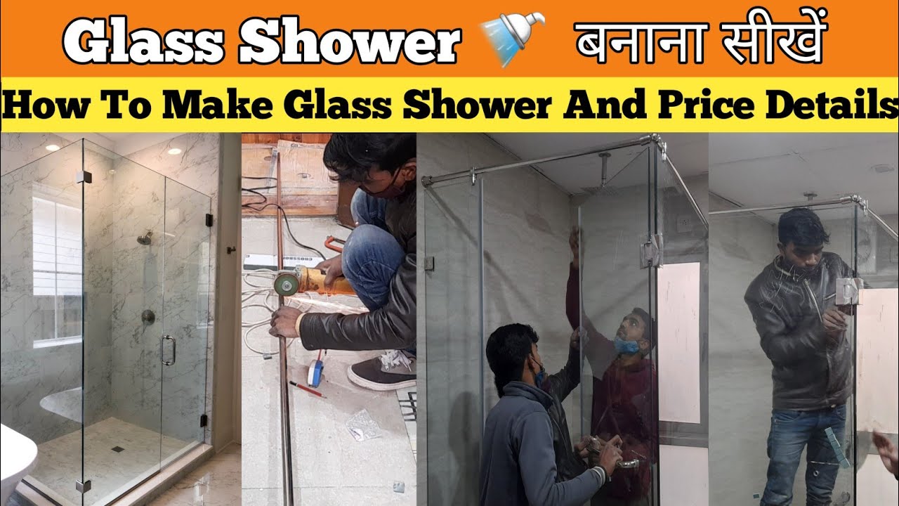 How To Make Glass Shower🔥| Glass Shower Enclosure Installation | Glass Shower Room Design |