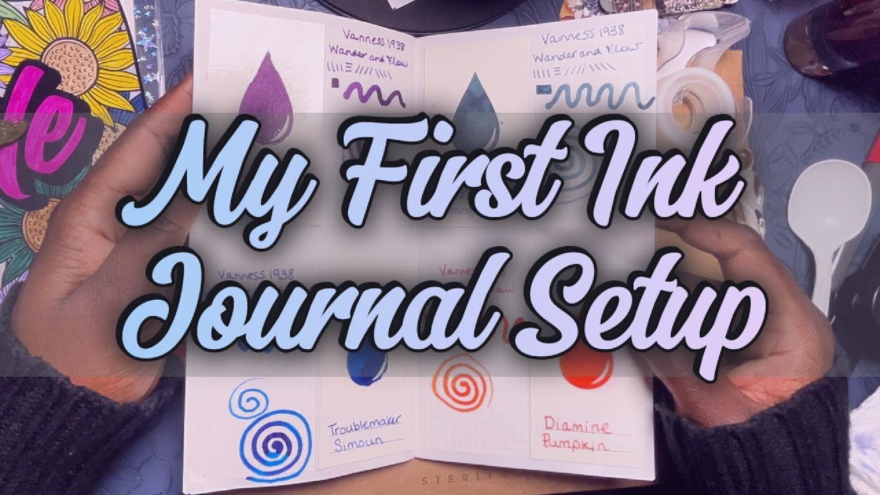 Starting My First Ink Swatch Journal | Ink Samples from Vanness 1938