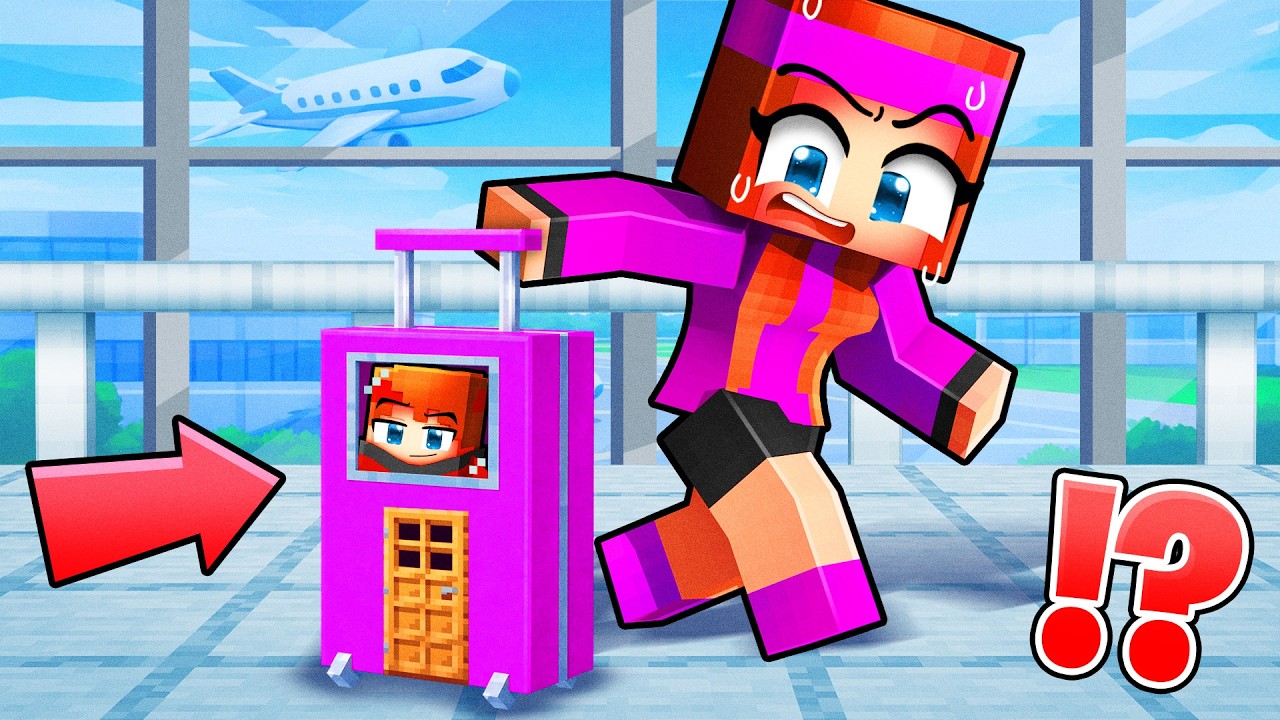 Talcado s'est CACH&Eacute; &agrave; l'int&eacute;rieur de la VALISE d'Anna sur Minecraft !