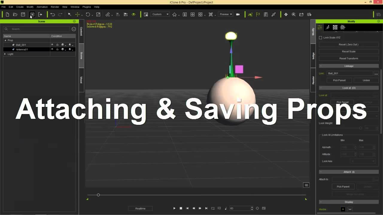 iClone Basics - Link & Attach