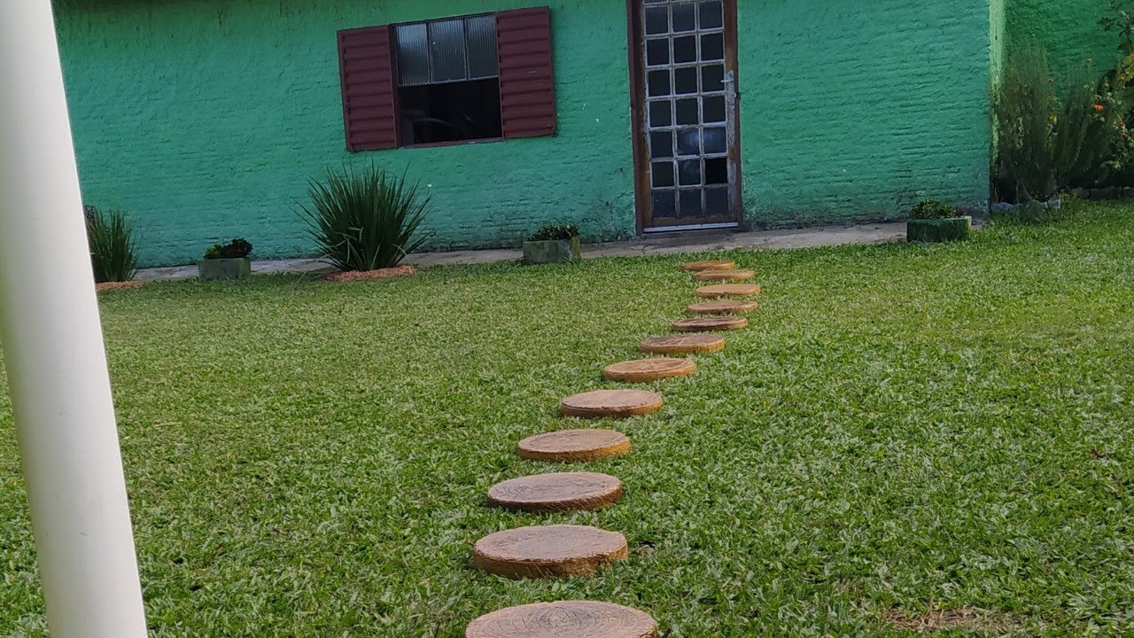 COMO FAZER PISANTE DE CIMENTO| GARDEN CEMENT CRAFT