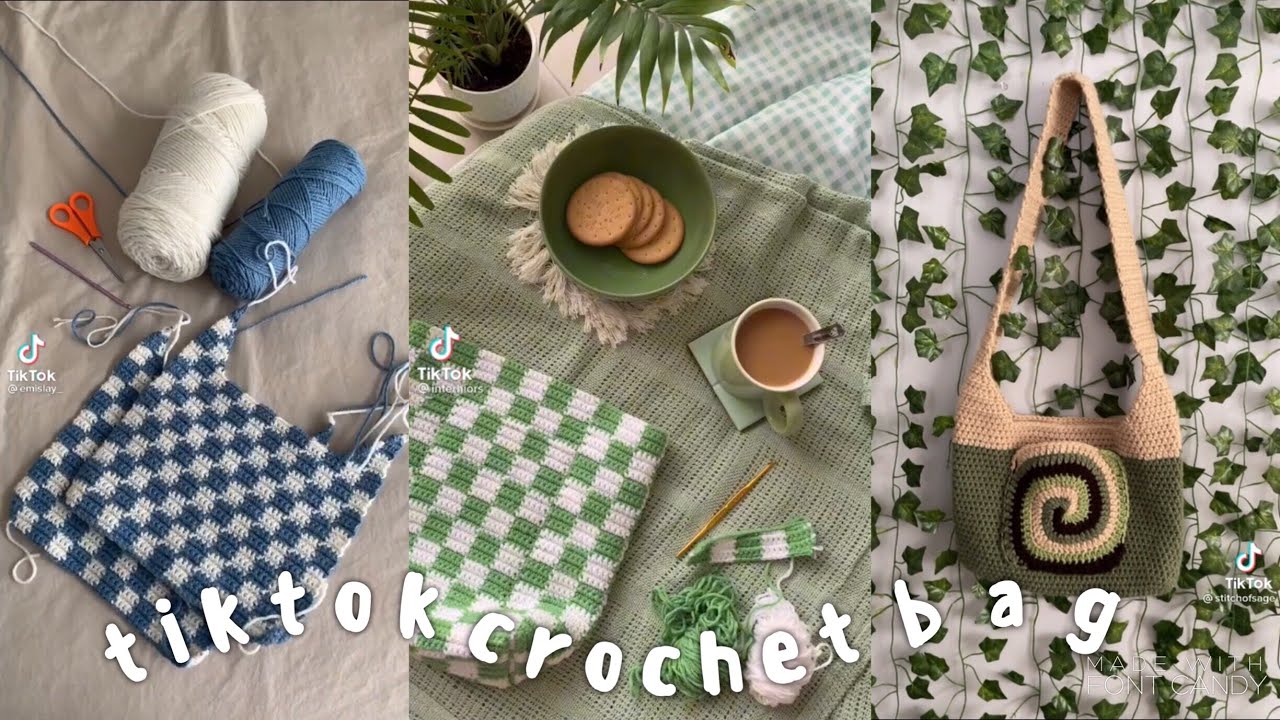 let's crochet a bag / tiktok compilation🧶
