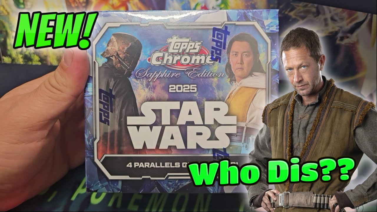 Первый взгляд! Topps Star Wars Chrome Sapphire 2025!