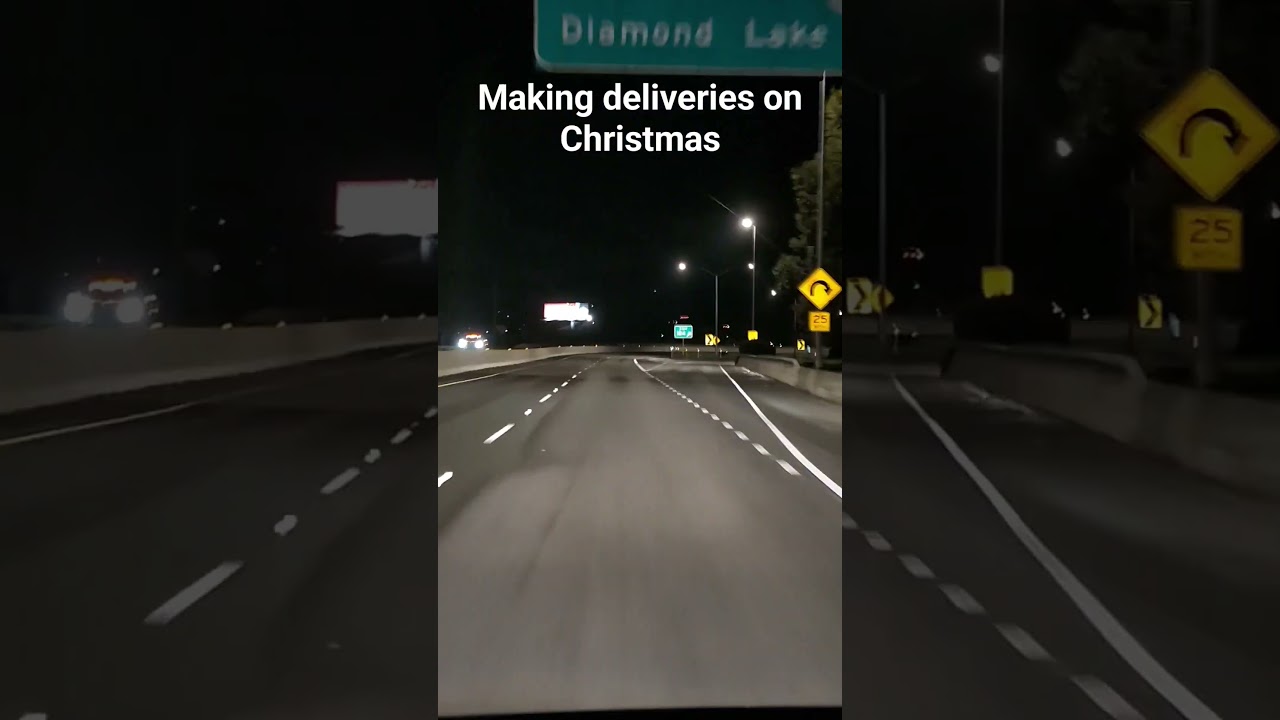 making deliveries on Christmas