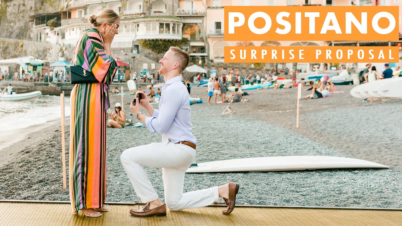 Surprise Proposal in Positano - Pace & Lauren - Wedding Proposal Amalfi Coast Photos - Best Proposal