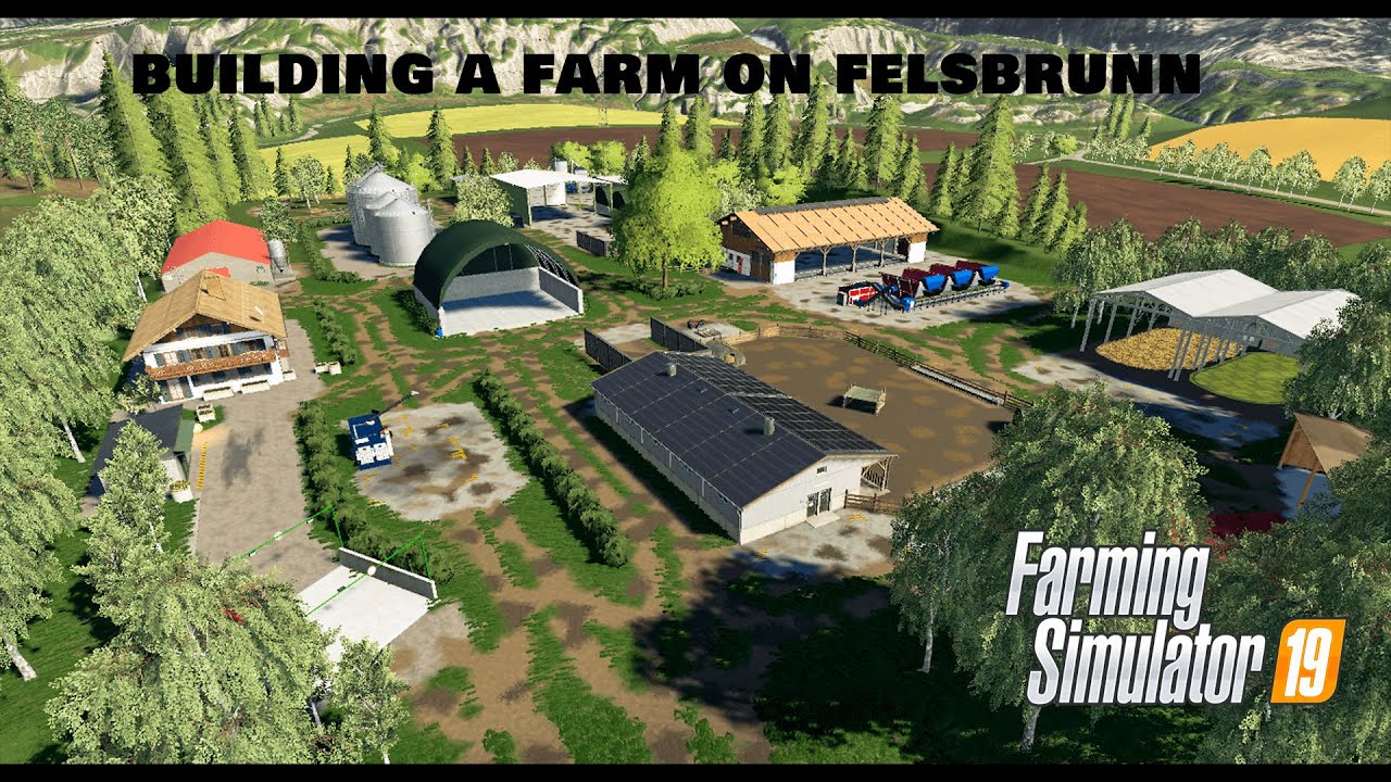 Building a new farm on Felsbrunn | Farming Simulator 2019 | FS19 Timelapse