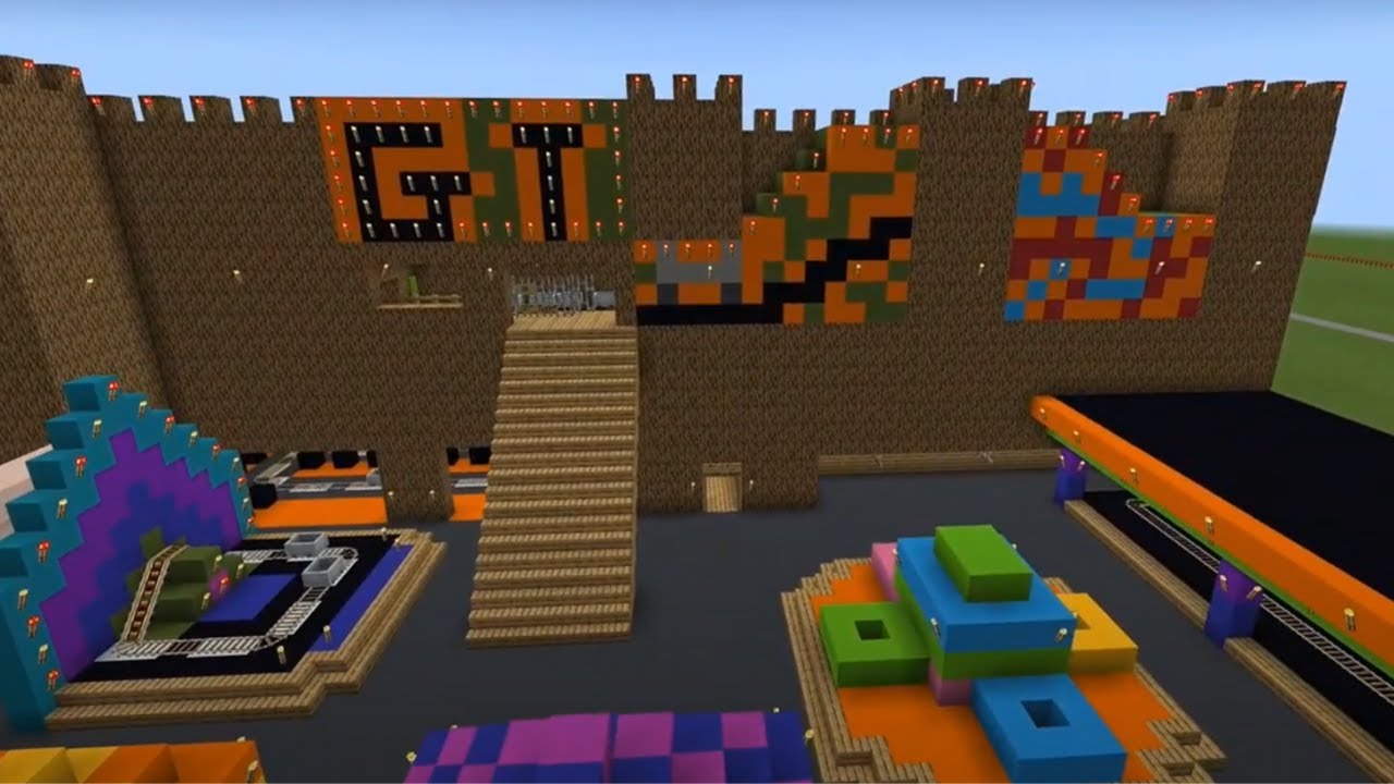 MINECRAFT GHOST TRAIN - Fantasy island fun park