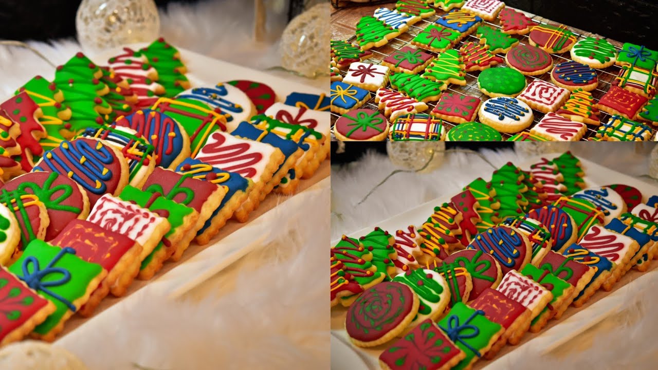 كوكيز بعجينه رائعه مع طريقة الايسنغ وطريقة التزين بطريقه بسيطه  Cookies