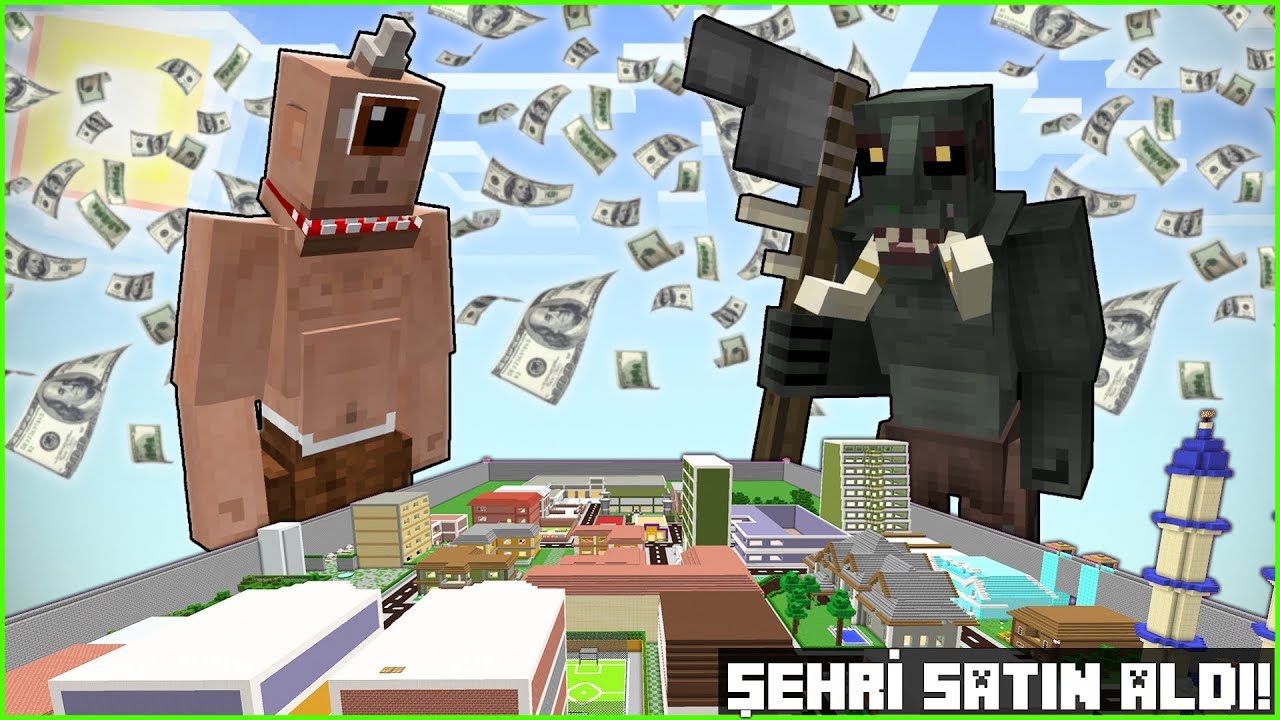 TEPEGÖZ VE HUYSUZ ZENGİN OLDU ŞEHRİ SATIN ALDI! 😱 - Minecraft ZENGİN FAKİR HAYATI