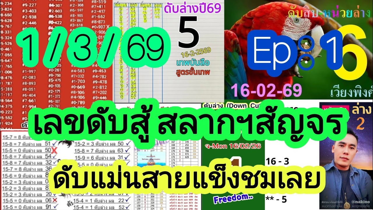Ep:1เลvดัUเมนูเทพบันลือ อ.เบบี้จัง ร้oยอมตะ นาคิโณ เวียงพิงค์ ฟรีดอม พื้นสีแดง แมงป่องดำ1/3/69แม่uๆ