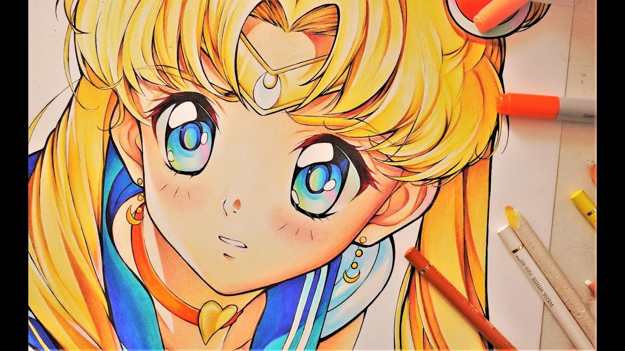 Drawing SAILOR MOON - Redraw Challenge!! 20 hours [NCS Release]