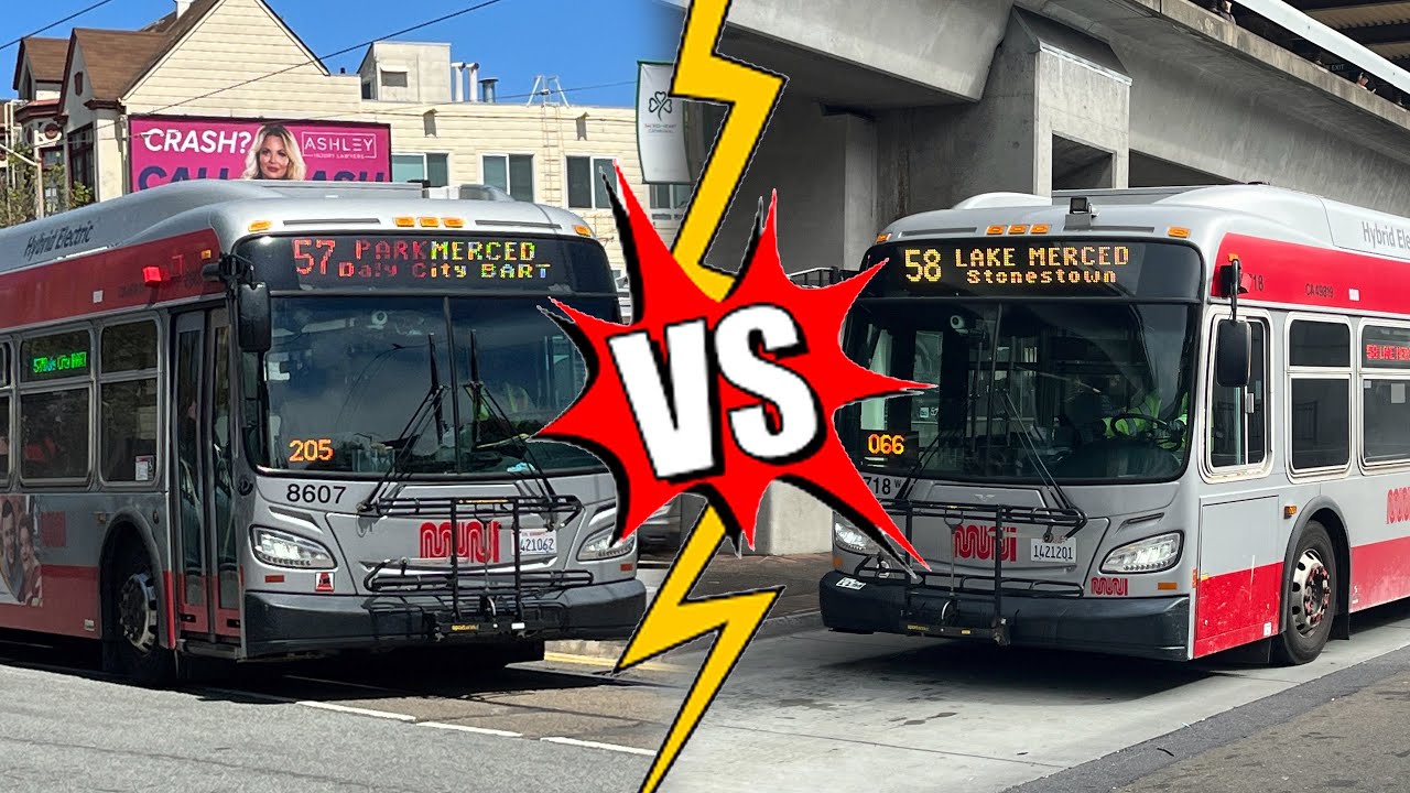 ⁴ᴷ BATTLE EP09 | SF MUNI Routes 57 vs 58: H Mart to Stonestown, which one's faster?