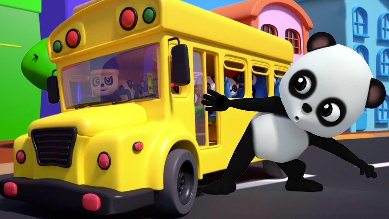 Ruedas en el autobús | De la poesía infantil para los cabritos | autobús canción | Wheels on the Bus
