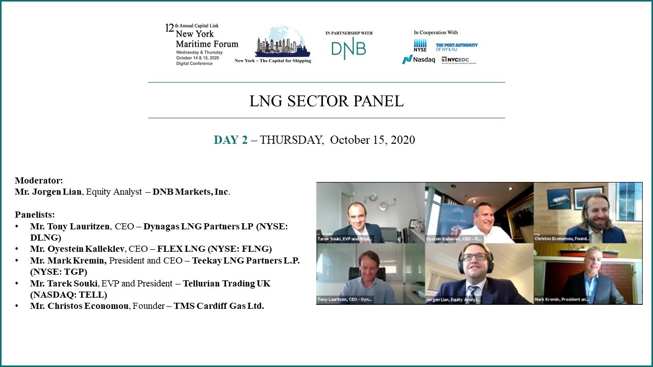 2020 New York Maritime Forum - LNG Sector Panel