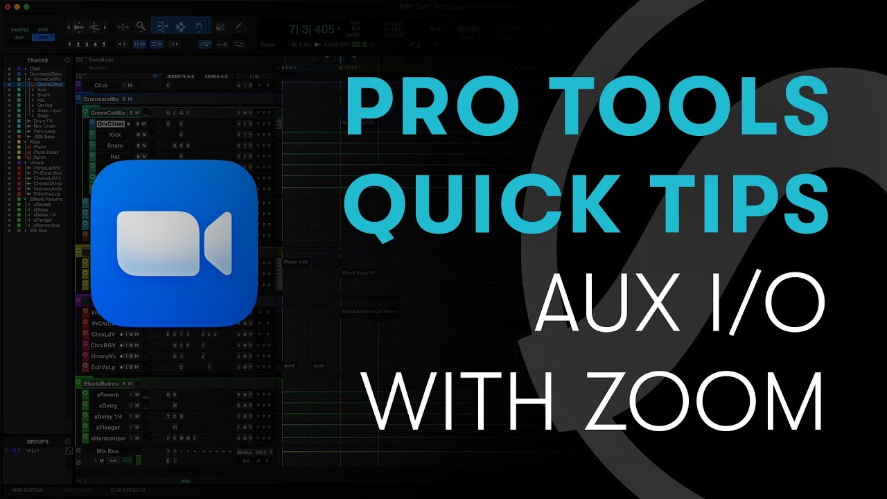 Pro Tools Quick Tips: Aux I/O with Zoom