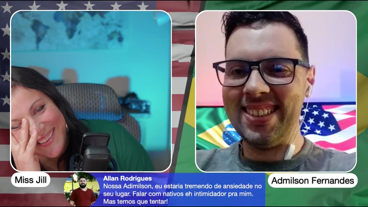 AO VIVO com MISS JILL - Vamos nos conectar novamente e falar em Inglês E Português