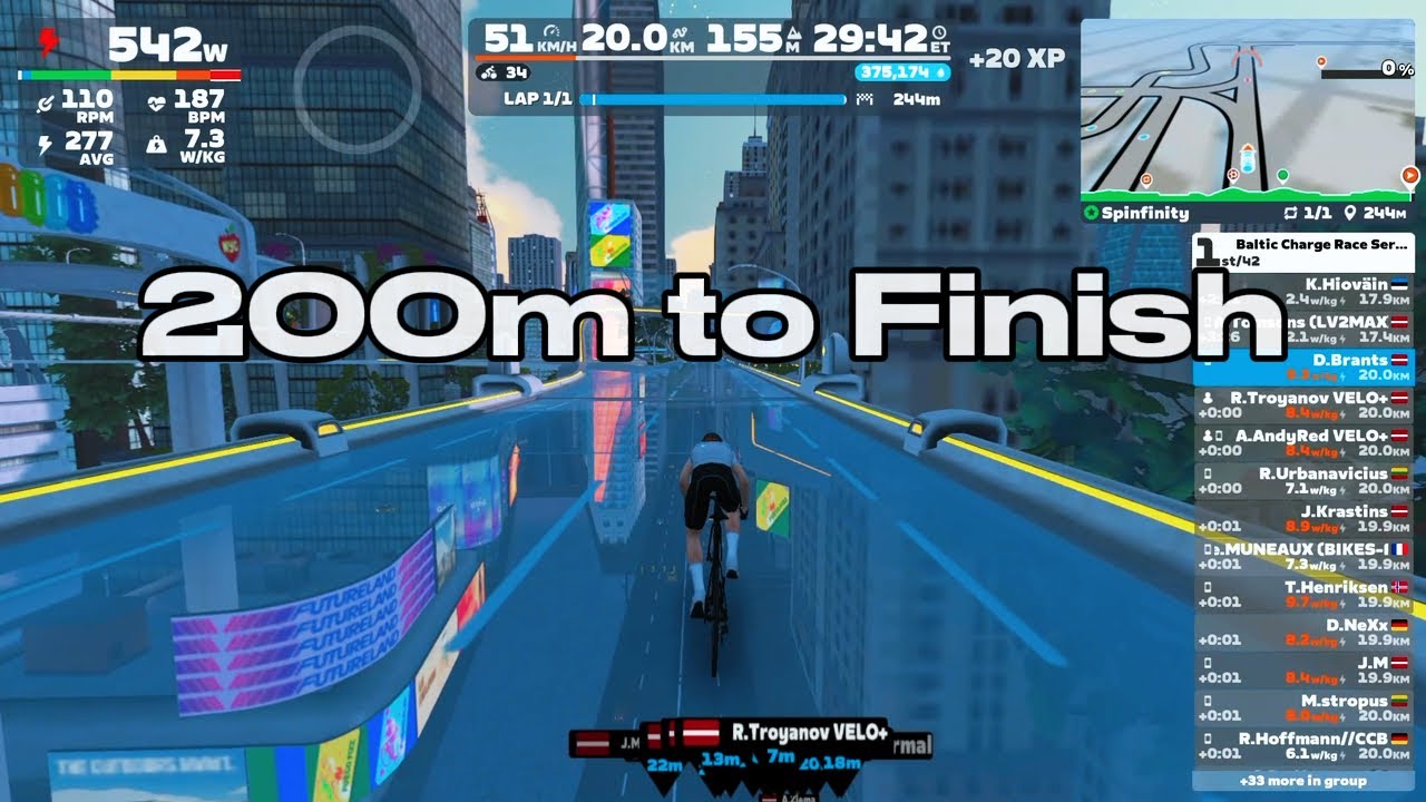 Tried a Hero Move at 500m… Didn’t End Well 😁 | Zwift Race Recap