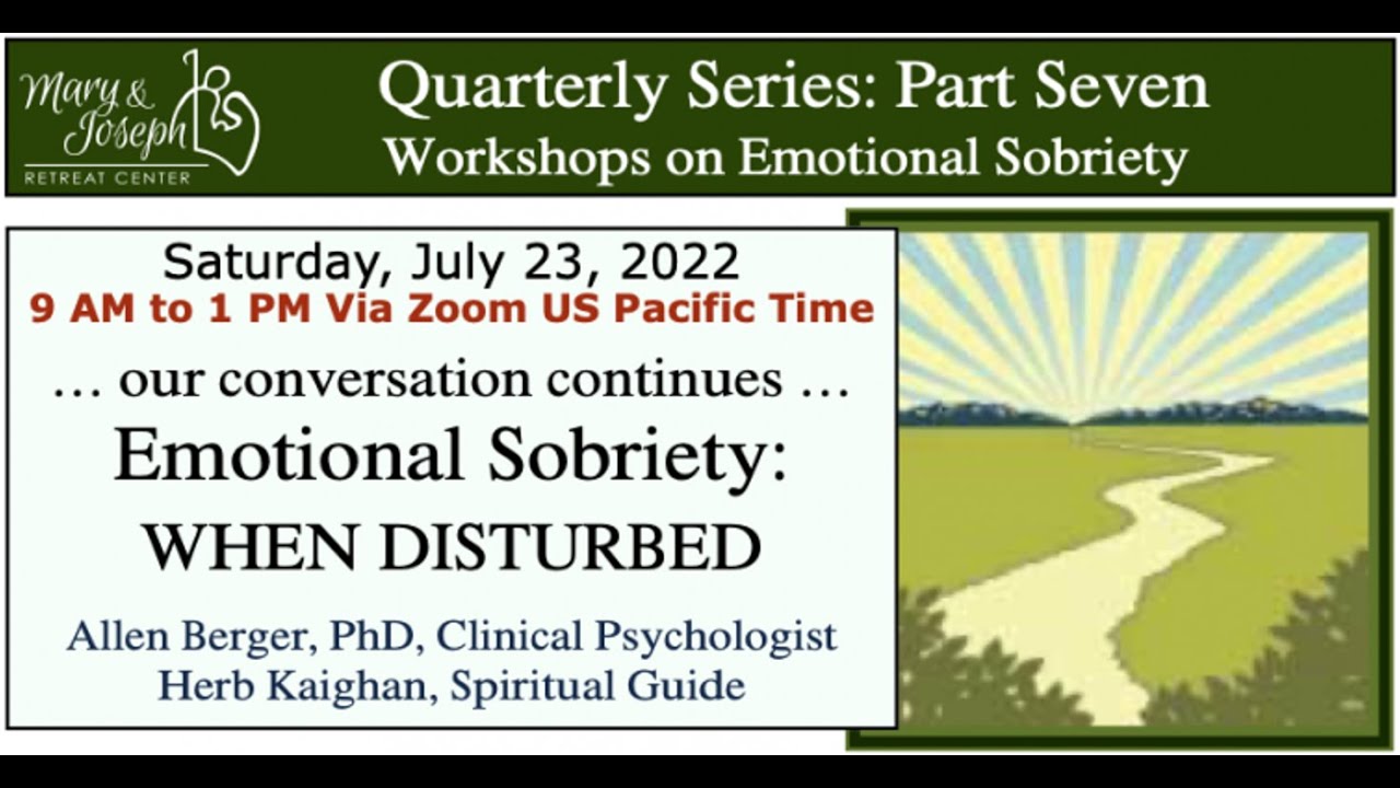 Emotional Sobriety: When Disturbed (Part 7) Herb K and Dr. Allen Berger