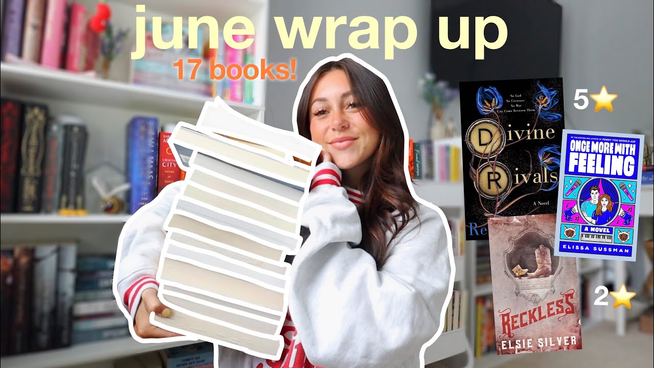 the 17 books i read in june 🌷📖☀️ | monthly wrap up