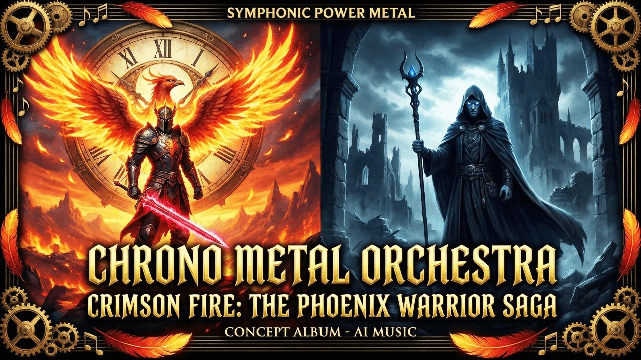 CRIMSON FIRE 🔥 | Epic Symphonic Metal 2025 | Chrono Metal Orchestra (Full Album)