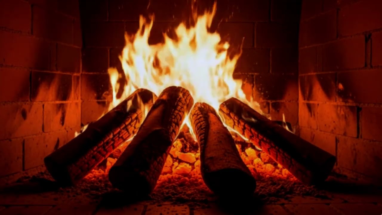 NO ADS 🔥 4K Fireplace Ambience for Anxiety Relief & Relax