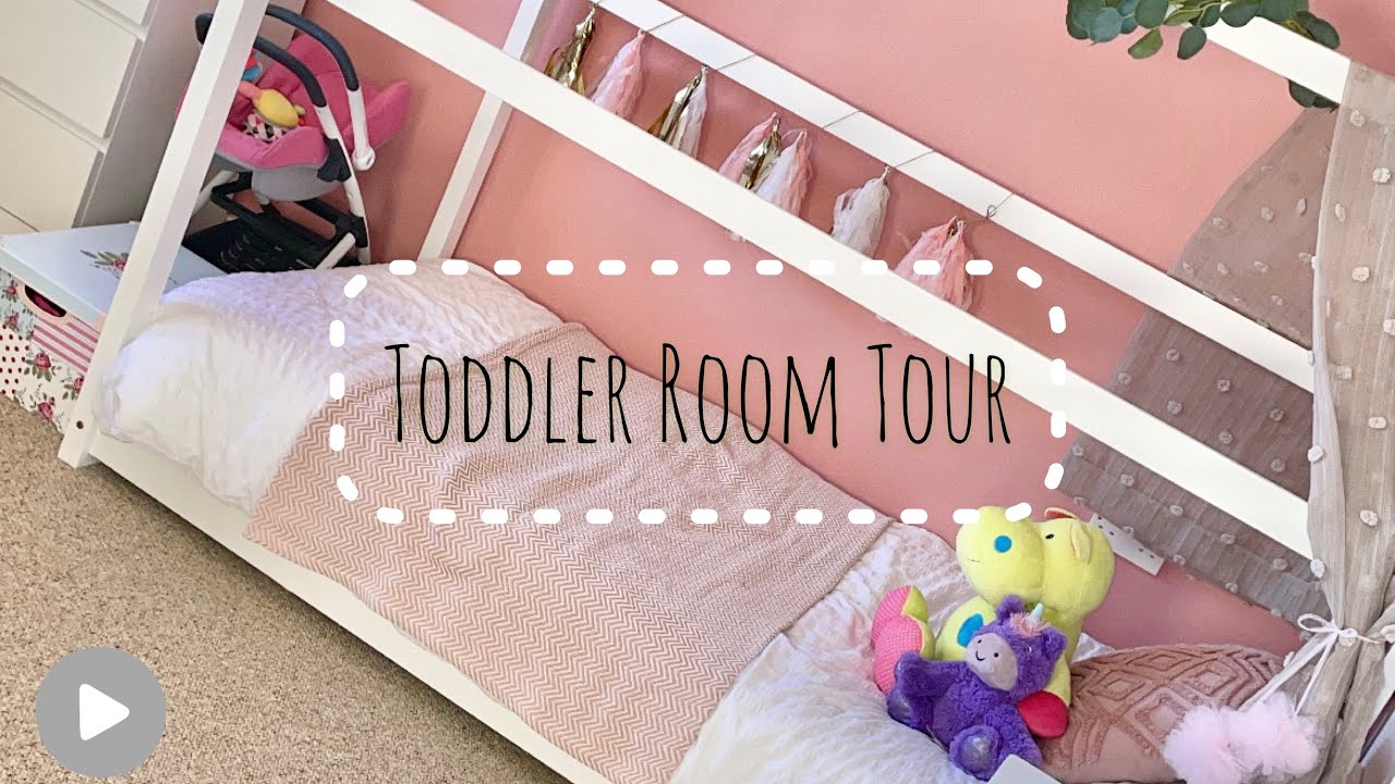 Toddler Girl Room Tour | House bed Styling