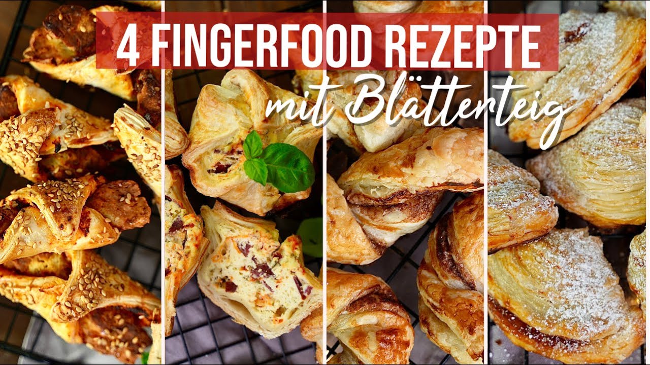 4 schnelle und einfache Party-Snacks / Fingerfood-Ideen für Silvester mit Blätterteig