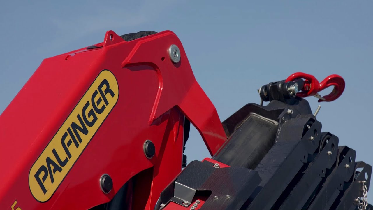 PALFINGER - 400 Le dépliage des modèles de grues équipés d'un support de bras sur le bras principal