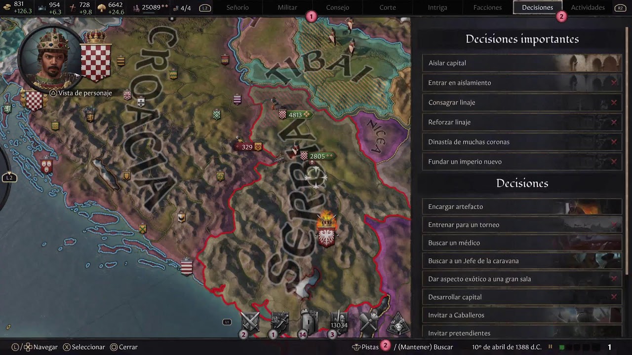Crusader kings 3 gameplay español PS5 Game