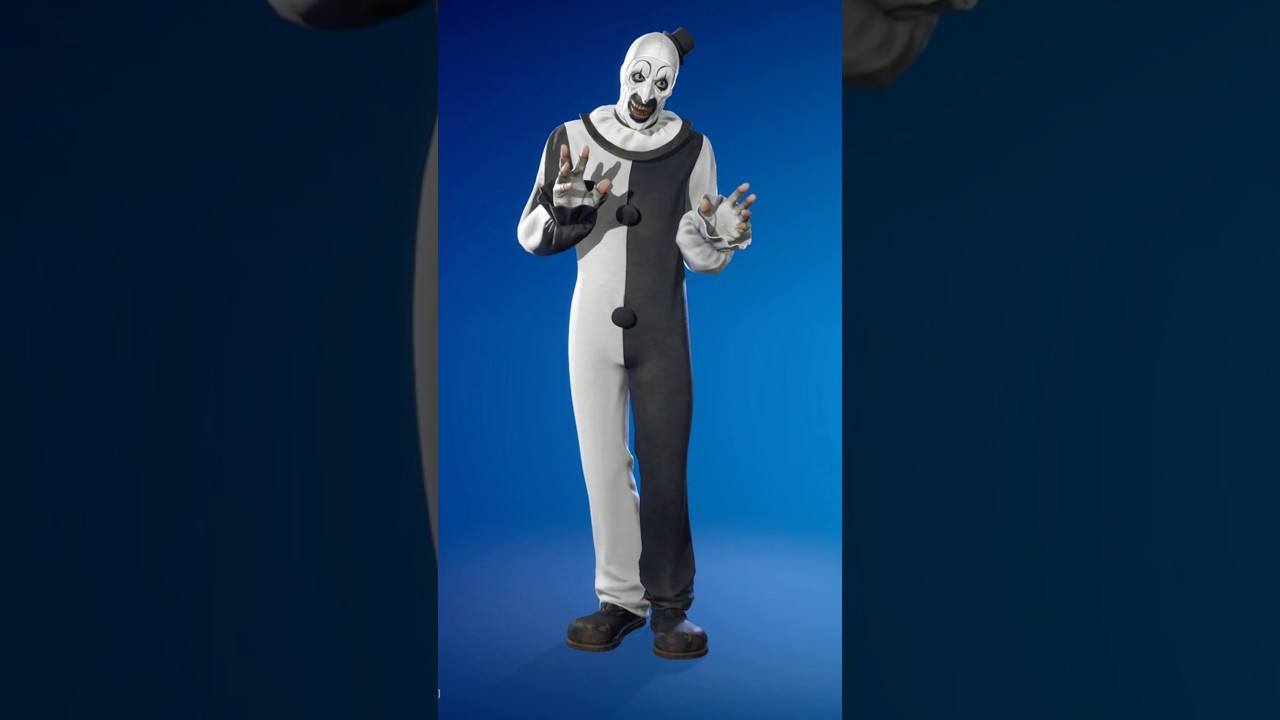УТЕЧЕННЫЙ арт с клоуном в косметике Fortnite