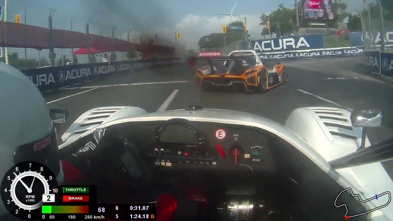 Nick Roussakov Car Onboard at Toronto Honda Indy 2023 Race 3, Podium Finish