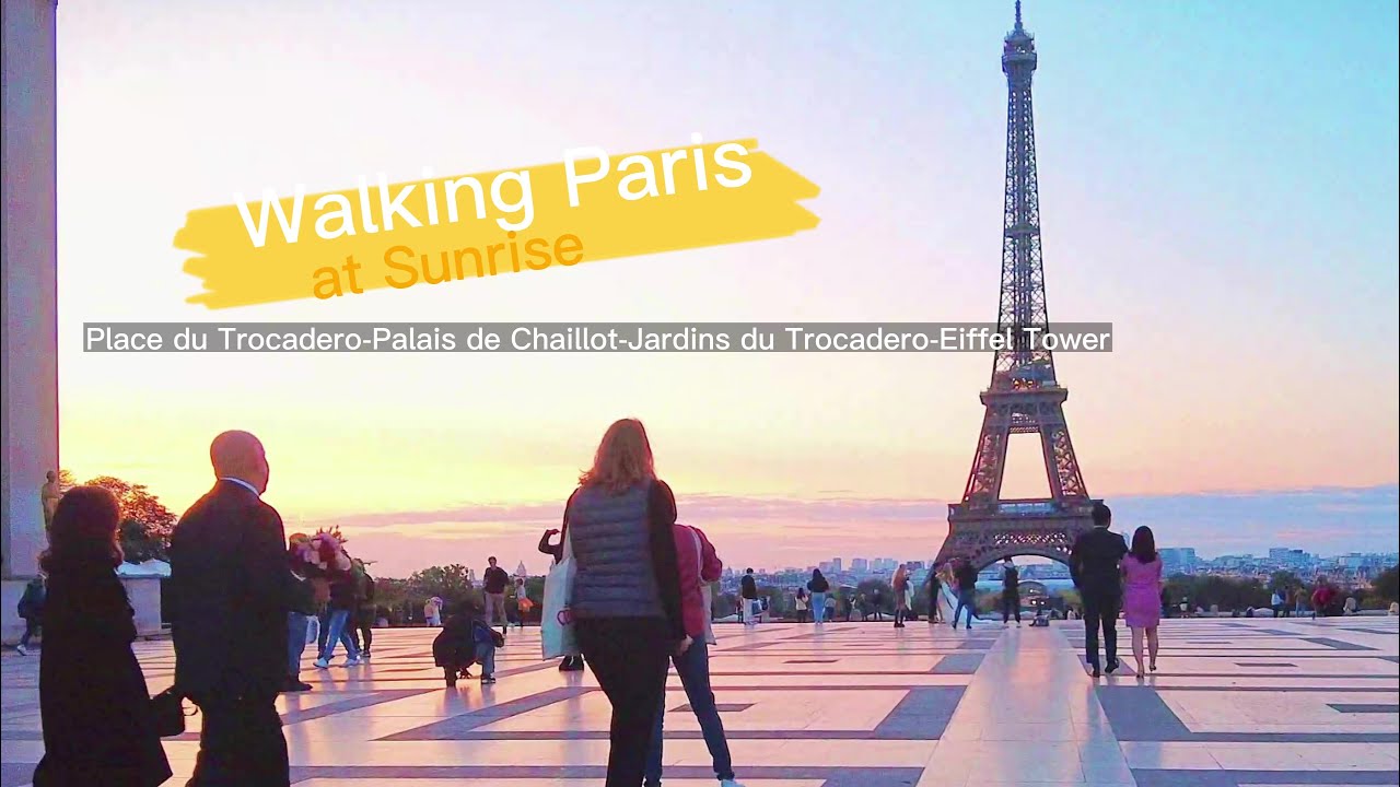 [4K] 60FPS  WALKING PARIS 2   :   Sunrise
