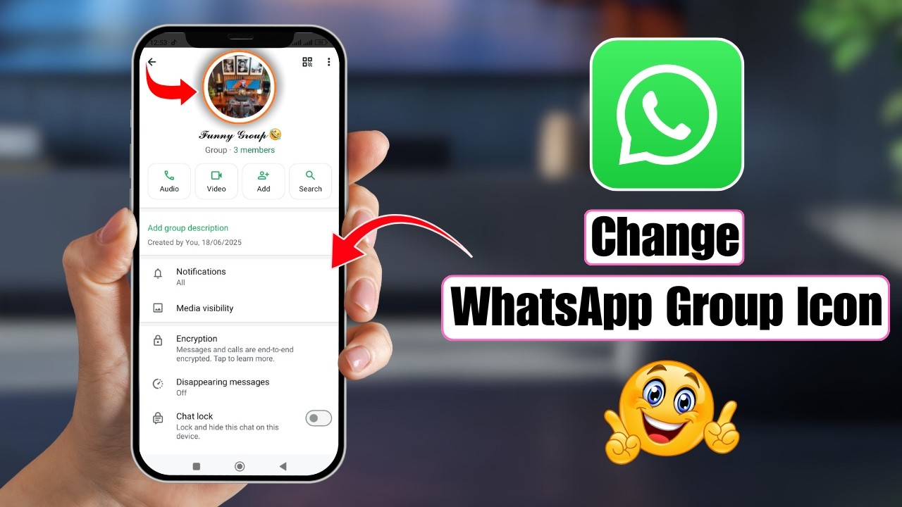 Как изменить значок группы WhatsApp в 2026 году | Обновление фотографии группы в WhatsApp (Androi...