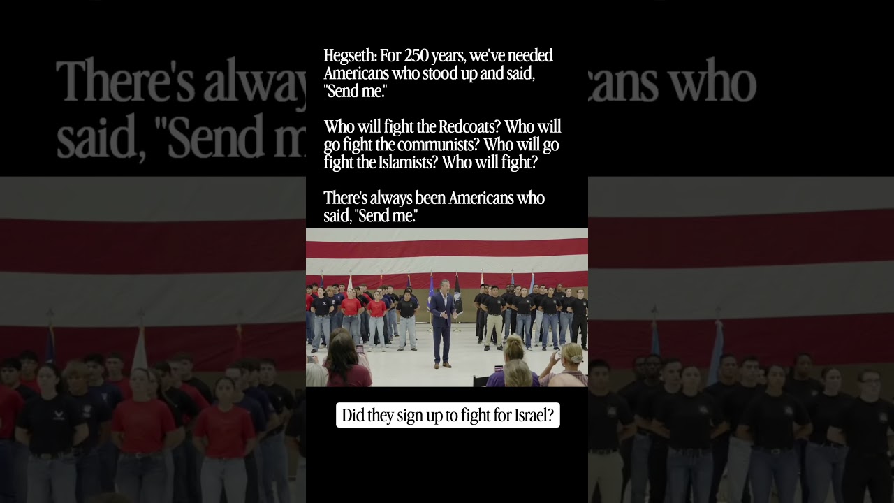 Hegseth&rsquo;s &ldquo;SEND ME&rdquo; Speech &mdash; But Who Are They Being Sent to Fight?