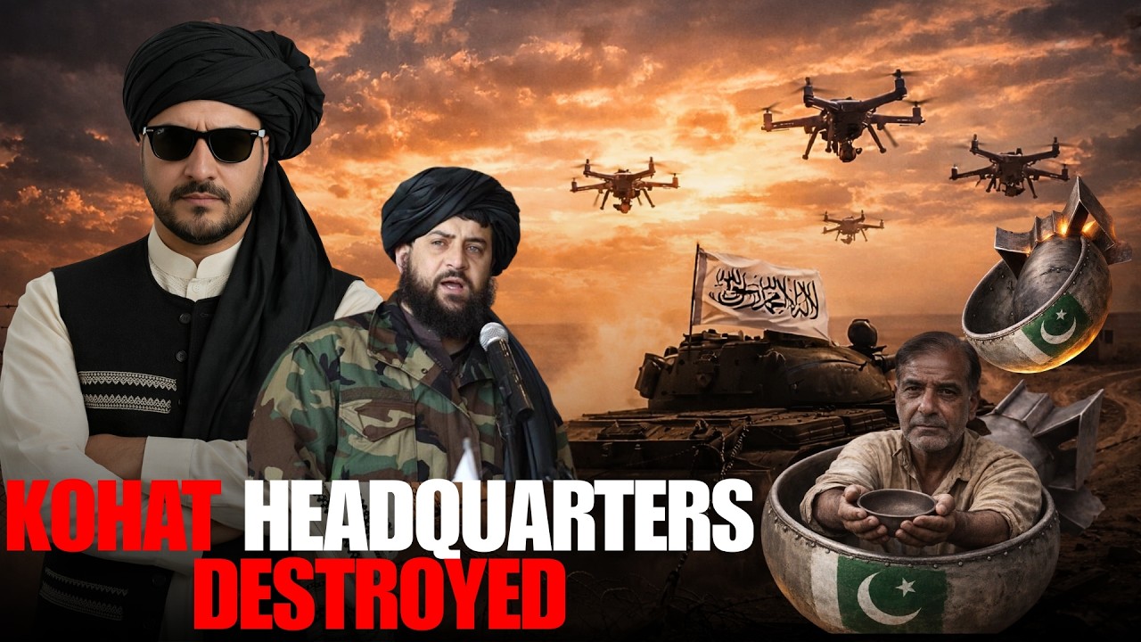 Afghan forces launched drone strikes, destroying Kohat headquarters; Islamabad fully shut down