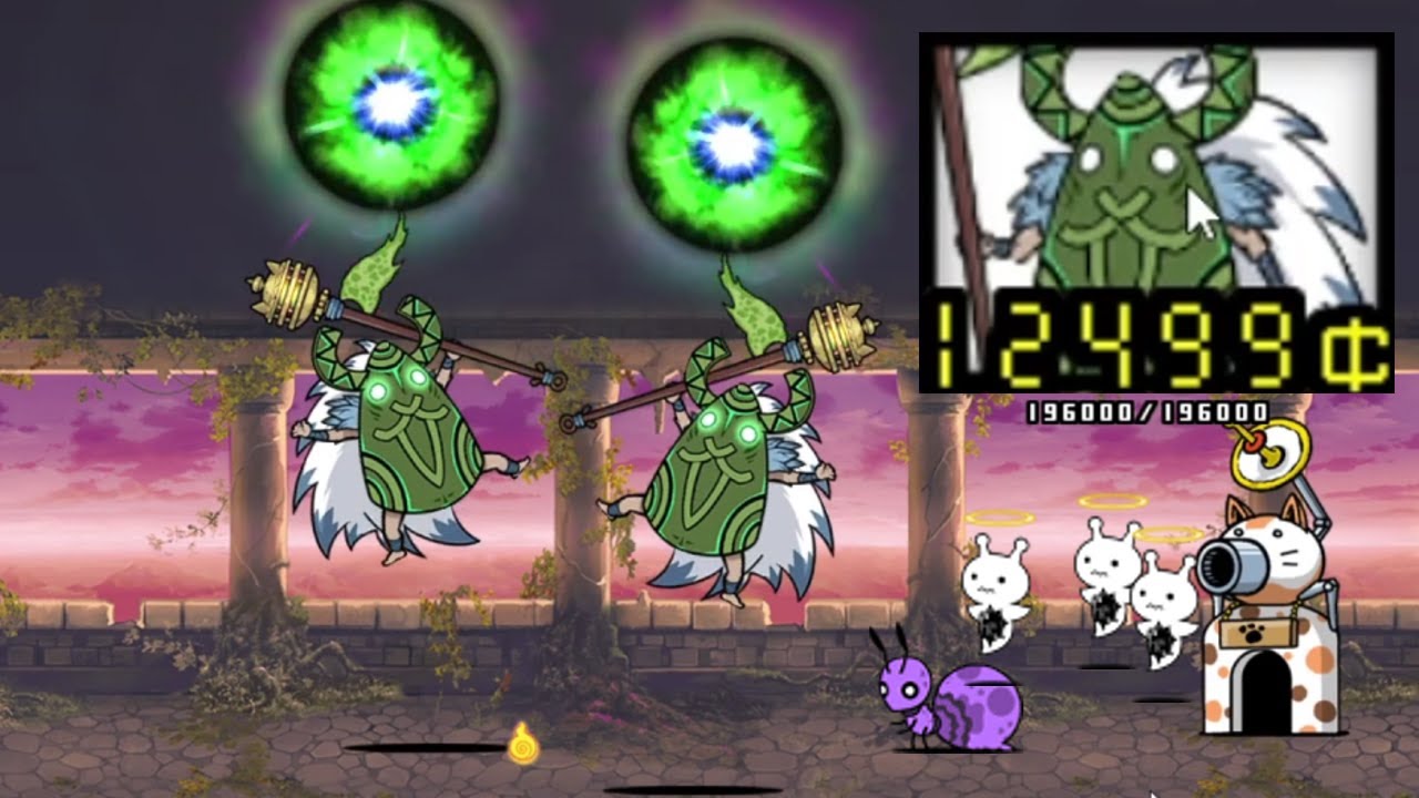 the battle cats but i use enemies (Divine Cat Mask Urara and new unit)