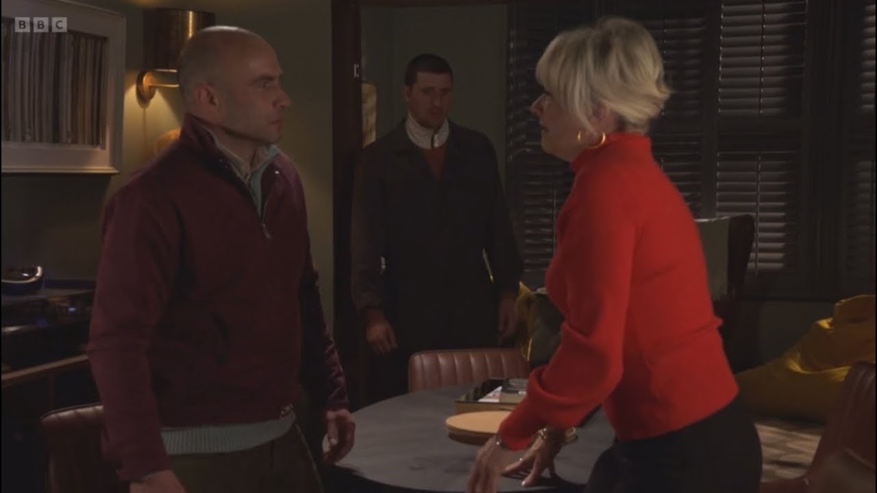 Eastenders Nicola begs teddy to not tell Barney who his actual dad is scene