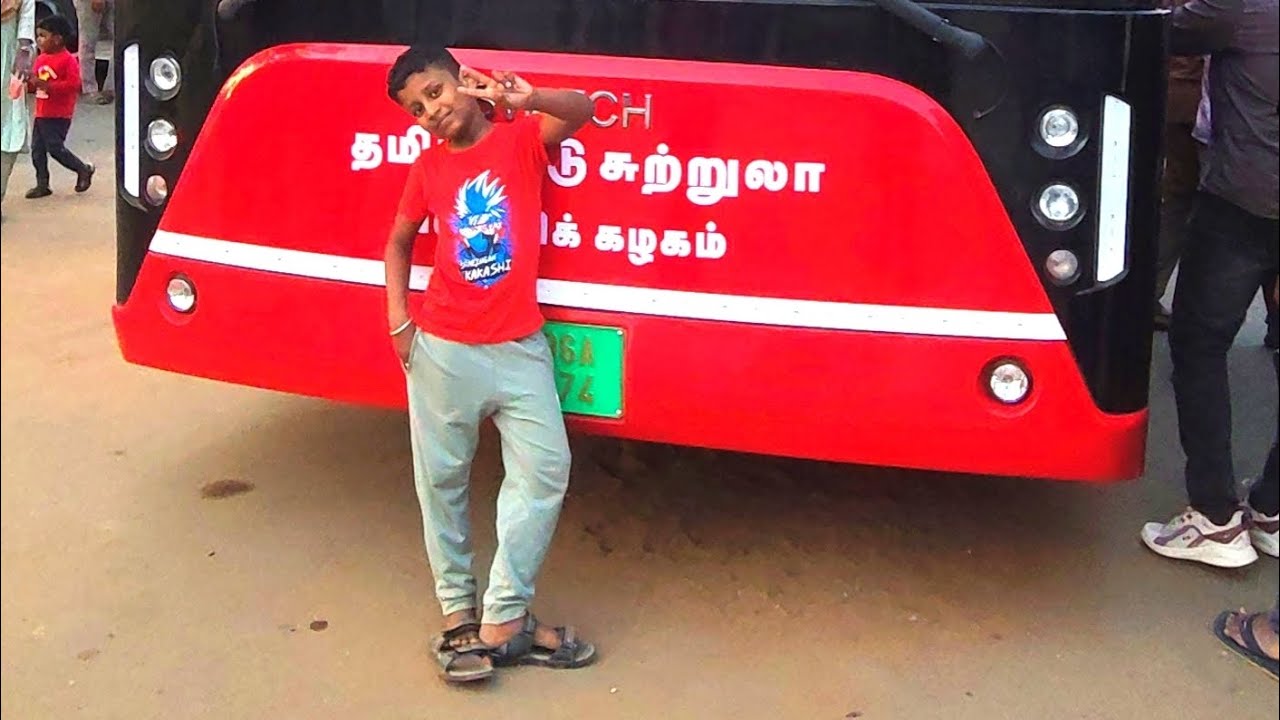 Chennai double decker bus🚌#90's kids favorite bus after 18 years😎 come back# electric bus