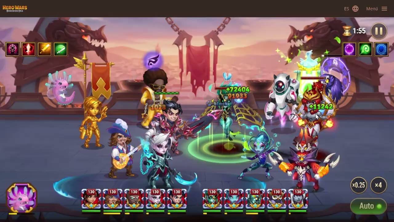 Hero Wars Area of Conquest - Electra defense team - December 2025