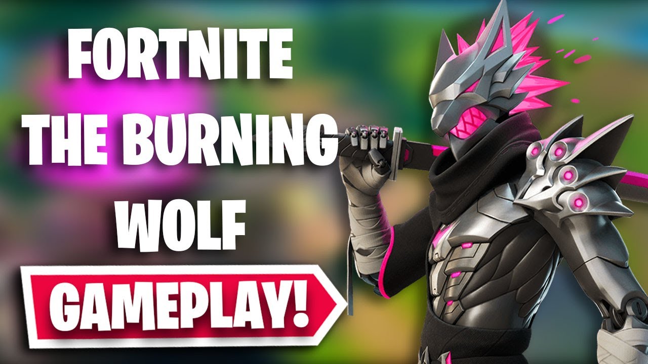 THE BURNING WOLF Gameplay in Fortnite! (September 2021 Crew Pack)