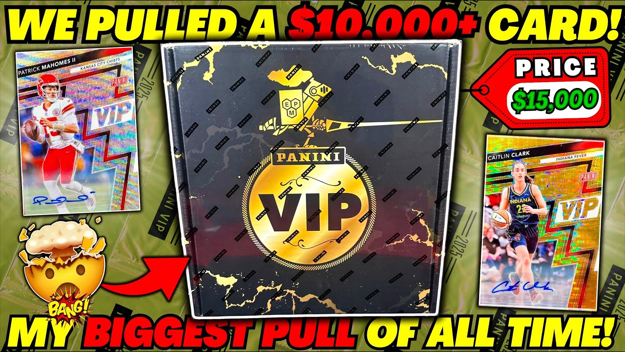 *OPENING A $15,000 BOX OF SPORTS CARDS!🤯 2025 NATIONAL VIP GOLD PACK BOX! *HOLY GRAIL PULLS!*🔥