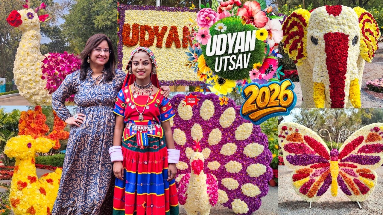 🌹🌷UDYAN UTSAV 2026🌷🌹:A FLOWER GARDEN PARADISE WE CAN'T MISS!🦚UDYAN UTSAV|| 2026 PLACES TO SEE IN HYD