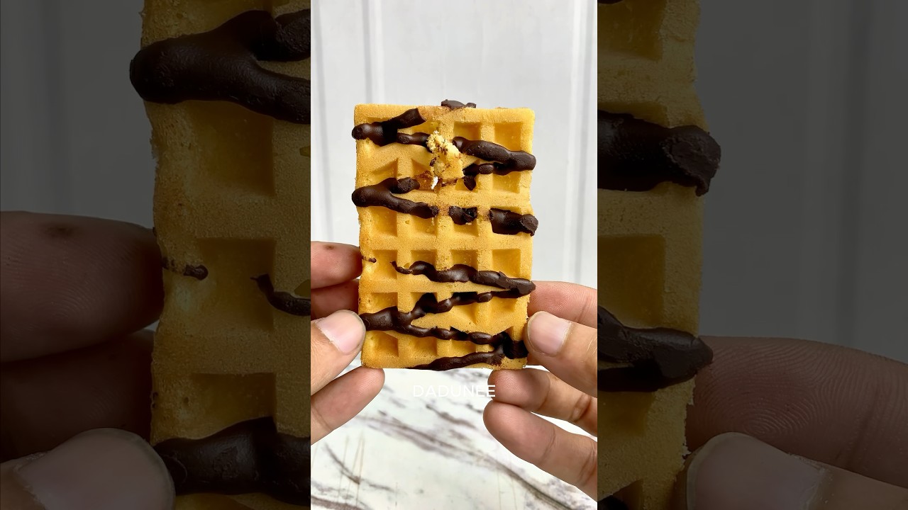 ASMR Waffle Bites #asmr #mukbang