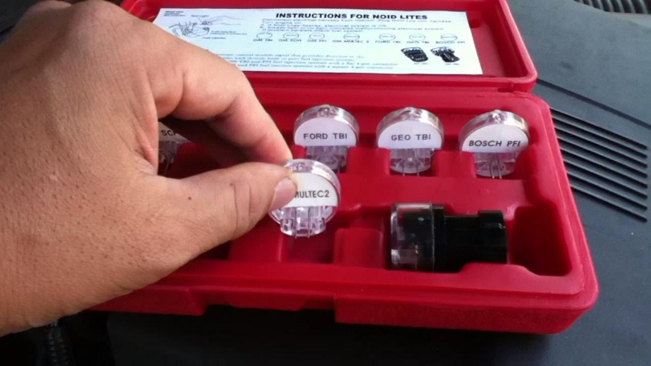 Noid Lite Test Kit - for fuel injector testing demonstration video