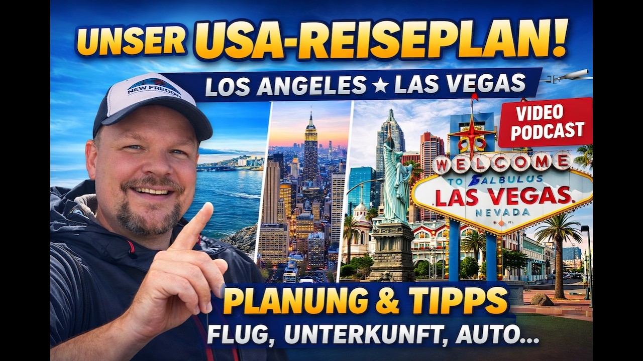👉 Unsere USA Reise nimmt Form an 😳 Flüge, Route & überraschende Deals! | 2026 | Video Podcast