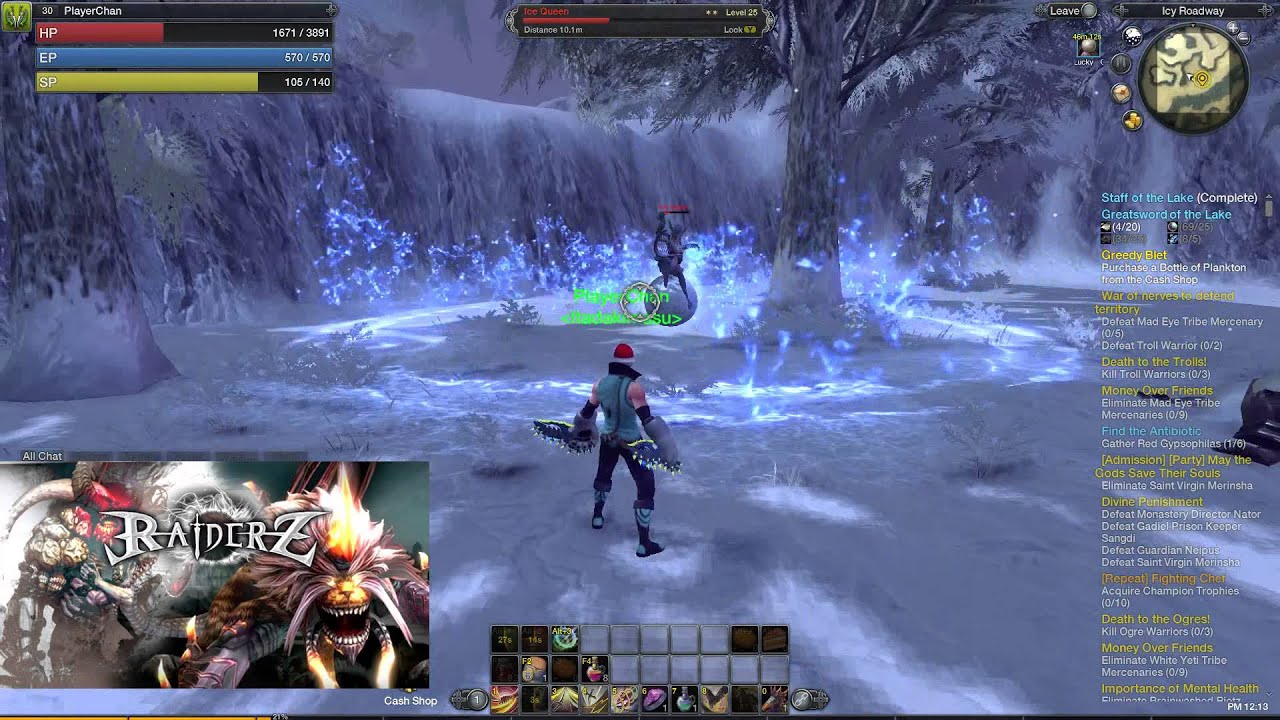 RaiderZ - Assassin lvl30 solo Yillis event 3 times - Christmas Event (1080p)