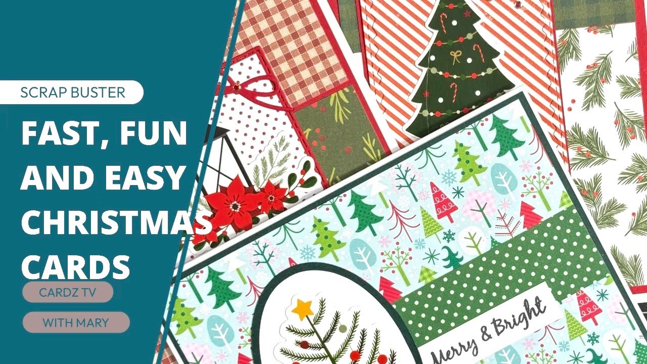 БЫСТРЫЕ, ВЕСЕЛЫЕ И ПРОСТЫЕ РОЖДЕСТВЕНСКИЕ ОТКРЫТКИ | SCRAP BUSTER