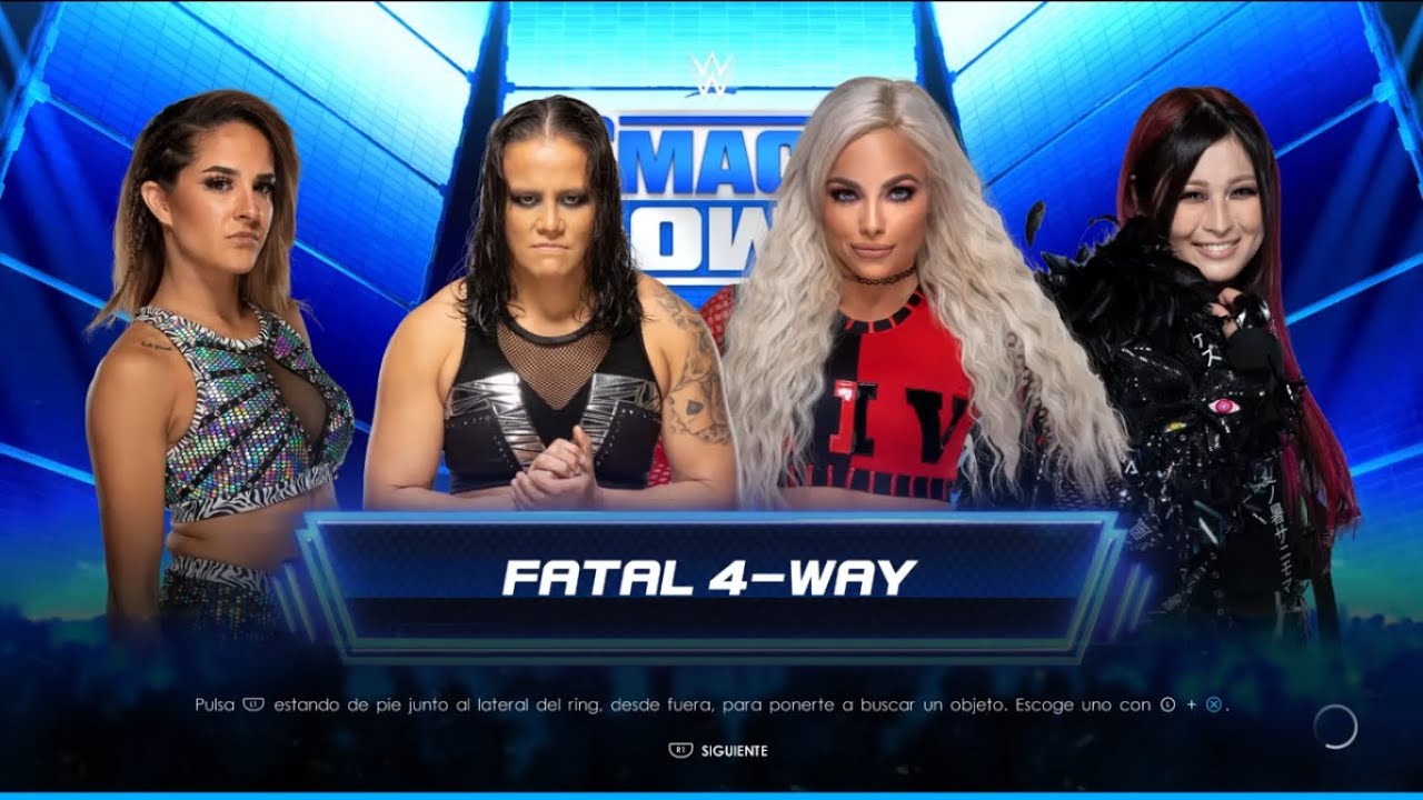 Dakota Kay vs Shayna Baszler vs Liv Morgan vs Io Shirai Smackdown Fatal 4-Way WWE2K22