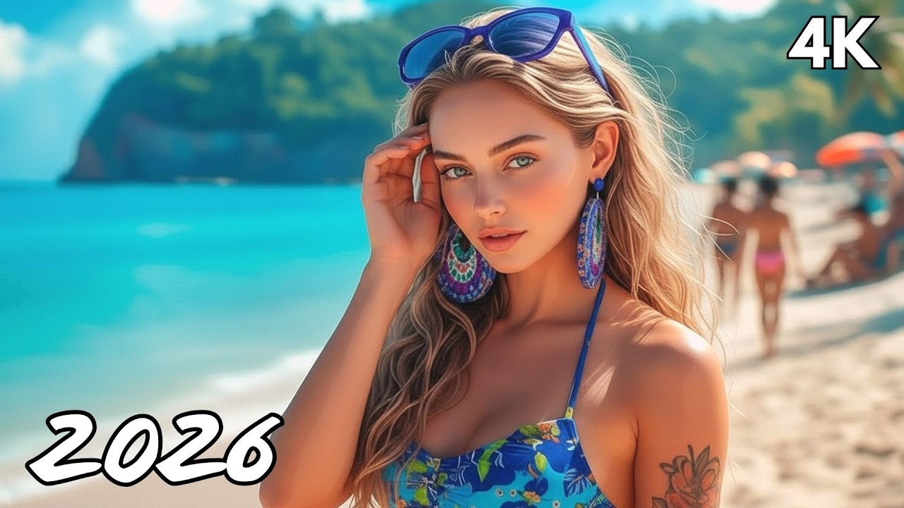 Palm Tree Paradise 🌴 Deep House Relax Session 4K UHD 2026 | Calm Relaxing