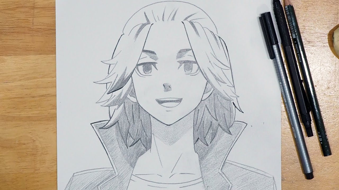 Anime Drawing | How to Draw Mikey Sano | Tokyo Revengers